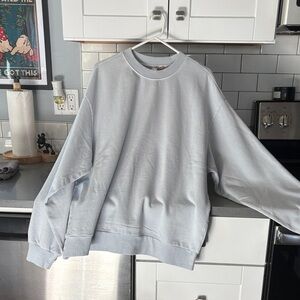 SKIMS Light Gray Women's Crew Neck Sweater